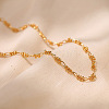 Brass Chain Necklaces for Women PW-WG261E1-01-4