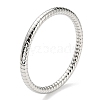 304 Stainless Steel Grooved Bangles BJEW-G686-04P-1