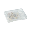 40Pcs 4 Colors Long-Lasting Plated Brass Silicone Ear Nuts KK-FS0001-49-6