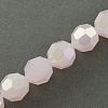 Electroplate Glass Beads Strands EGLA-R017-4mm-2-2