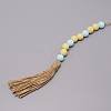 Fringed Beaded Pendant Decoration HJEW-TAC0012-18-2