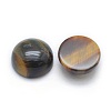 Natural Tiger Eye Cabochons G-P393-R12-10mm-2