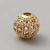 Brass Cubic Zirconia Beads KK-WH0081-09A-G-1