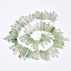 Natural Crackle Quartz Crystal Dyed Beads Strands G-I345-05G-3