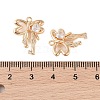 Brass Pendants with Clear Glass Rhinestone KK-N254-59G-3