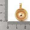 Brass Micro Pave Clear Cubic Zirconia Pendants KK-N254-118G-01-3