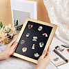 Wood & Plastic Rectangle Photo Frame Stand DJEW-WH0072-13C-03-3