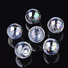 Round Handmade One Hole Blown Glass Globe Ball Bottles BLOW-R002-18mm-AB-1