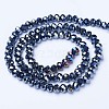 Electroplate Glass Beads Strands LS-EGLA-A044-P8mm-B18-2
