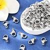 Tarnish Resistant 316 Surgical Stainless Steel Lobster Claw Clasps STAS-316-FL12A-6