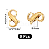 SUNNYCLUE Brass Double Opening Lobster Claw Clasps KK-SC0002-68-2