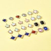 24Pcs 6 Styles Alloy Glass Pendants FIND-FS0003-20-9