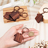 Walnut Wood Pendant Keychains KEYC-TAC0034-06D-7
