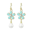 Alloy Enamel Dangle Earrings EJEW-JE06294-02-4