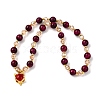 Dyed Natural Tiger Eye Beads Stretch Bracelets FS-WGE9EC2-04-1