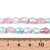 Anti-Tarnish Electroplate Glass Beads Strands GLAA-T025-13A-02-4