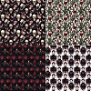 24Pcs 12 Styles Gothic Scrapbook Paper Pads PW-WG77A30-01-2