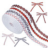 4 Rolls 4 Styles Sport Ball Theme Polyester Printed Grosgrain Ribbon OCOR-HY0001-19-1