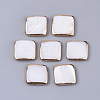 Edge Golden Plated Freshwater Shell Beads SHEL-S276-47-1