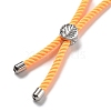 Twisted Nylon Cord Silder Bracelets DIY-B066-03P-32-2