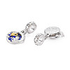 Rack Plating Alloy European Dangle Charms MPDL-N039-115-2