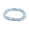 Dyed Natural Jade Beaded Stretch Bracelets BJEW-D446-C-13-2