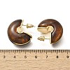 Brass C-Shaped Stud Earrings EJEW-A121-10G-01-3