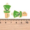 Alloy Enamel Pendants AL-CBA6AEB-11G-02-3