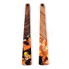 Translucent Resin & Walnut Wood Big Pendants LS-RESI-TAC0017-46-D03-2
