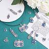 30Pcs 6 Style Alloy Enamel Pendants FIND-SZ0002-88-5