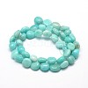 Natural Amazonite Gemstone Nuggets Bead Strands G-J336-32-2