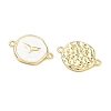 Ocean Brass Enamel Connector Charms KK-C251-05G-01-3