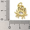 Marine Theme Rack Plating Brass Micro Pave Cubic Zirconia Pendants KK-I718-28G-01-3