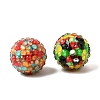 Opaque Acrylic & Resin Rhinestone Beads OACR-G062-02-2