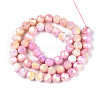 Anti-Tarnish Electroplate Glass Beads Strands EGLA-T021-10mm-15-04-2
