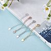 4 Pieces Extension Chain with Spring Clasp Sterling Silver Extender Chains Necklace Bracelet Anklet Removable Chain Extenders Charms for DIY Jewelry Making Accessories JX627A-3