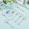 10Pcs Iron Bar Beadable Keychain Clasps AJEW-SC0003-89P-6