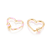 Golden Plated Brass Screw Carabiner Lock Charms KK-L197-01A-2