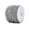 304 Stainless Steel Textured Ginkgo Leaf Link Chains CHS-Q009-07P-2