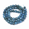 Natural Apatite Beads Strands G-S361-6mm-024-2