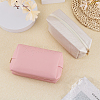 Globleland 9Pcs 3 Colors Imitation Leather Zipper Cosmetic Pouches ABAG-GL0001-01-4