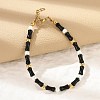 304 Stainless Steel Beaded Bracelets for Women BJEW-M056-08G-04-1