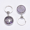 Natural Amethyst Keychain KEYC-G043-C01-2