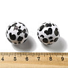 Printing Opaque Acrylic Beads OACR-H049-01D-3