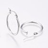 Tarnish Resistant 304 Stainless Steel Hoop Earrings X-EJEW-F105-09P-2