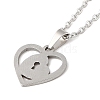 Non-Tarnish 306 Stainless Steel Pendant Necklace for Women NJEW-Q772-01P-10-2