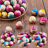 ARRICRAFT 40pcs 4 colors Wood Beads WOOD-AR0001-20-4