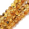 Natural Amber Beads Strands G-K387-D02-01-2