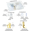304 Stainless Steel Clip-on Earring Findings STAS-FS0001-59-4