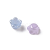 Pearlized ABS Plastic Bead Caps KY-G032-01A-2